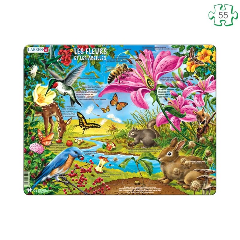 Puzzle Les fleurs et les abeilles