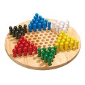 Jeu de dames chinoises en bois - Grands jeux de société classiques