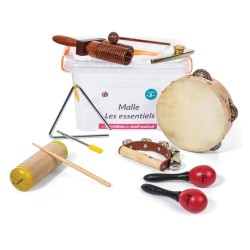 Malle 7 instruments de musique - Les essentiels pour atelier musical 
