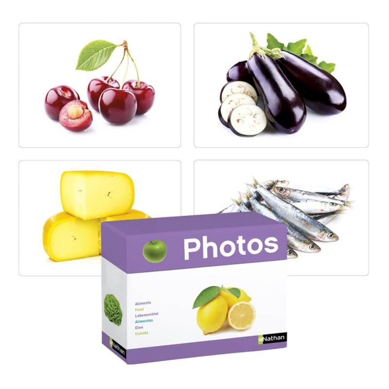 Imagier aliments - Photo grand format - Atelier langage avec des seniors