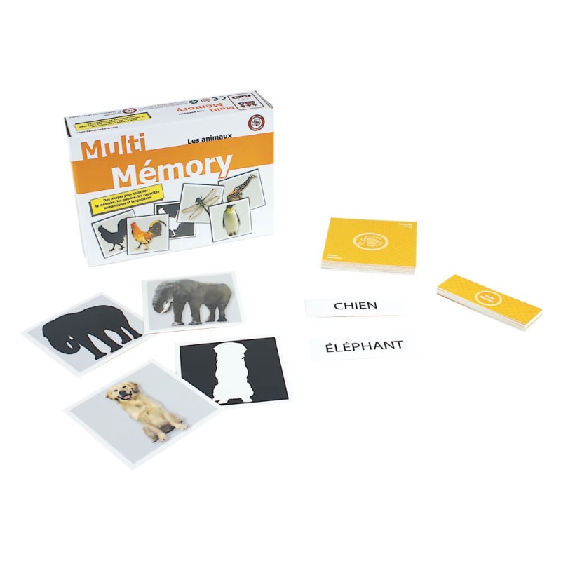 Activités Alzheimer – Jeux de mémory animaux grande taille – Multi Mémory