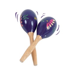 Maracas en Bois Montessori - Instrument de Musique à Secouer pour Bébé