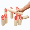 Molkky – Jeu de Quilles finlandaises en bois - idées jeux pour séniors