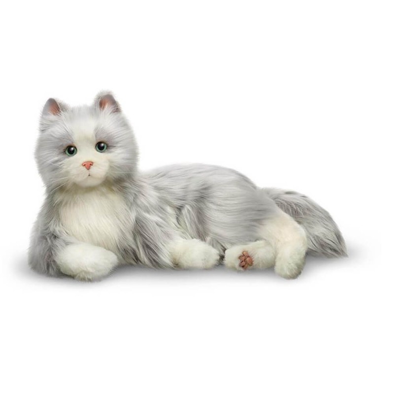 Peluche chat réaliste et réaliste qui respire, animal de compagnie  interactif, cadeau pour les patients atteints de démence, les personnes  âgées, les personnes âgées, les adultes, les enfants -  France