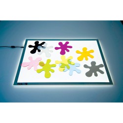 Table lumineuse - activité sensoriel sur les couleurs et les formes