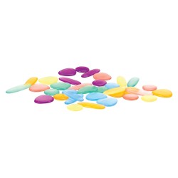 Objets translucides pour table lumineuse - Galets de couleur transparent