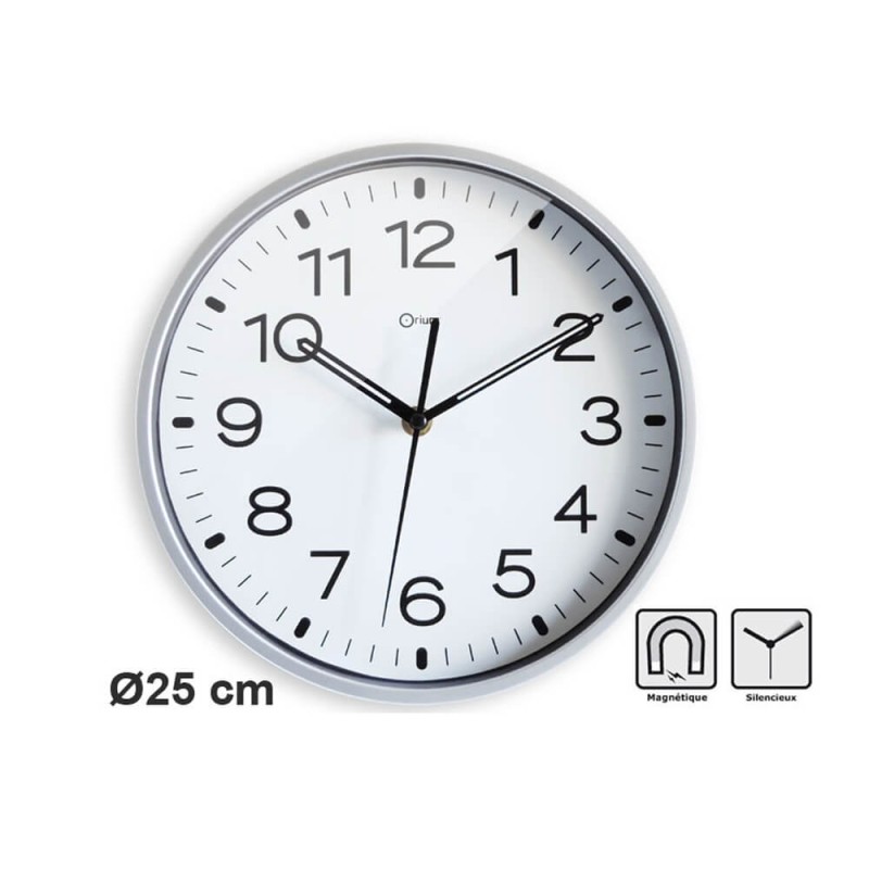 Horloge magnétique de grande taille pour accrocher au tableau et travailler  en classe.