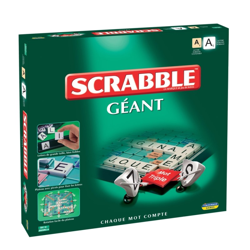 Scrabble géant, le grand classique des jeux de lettres