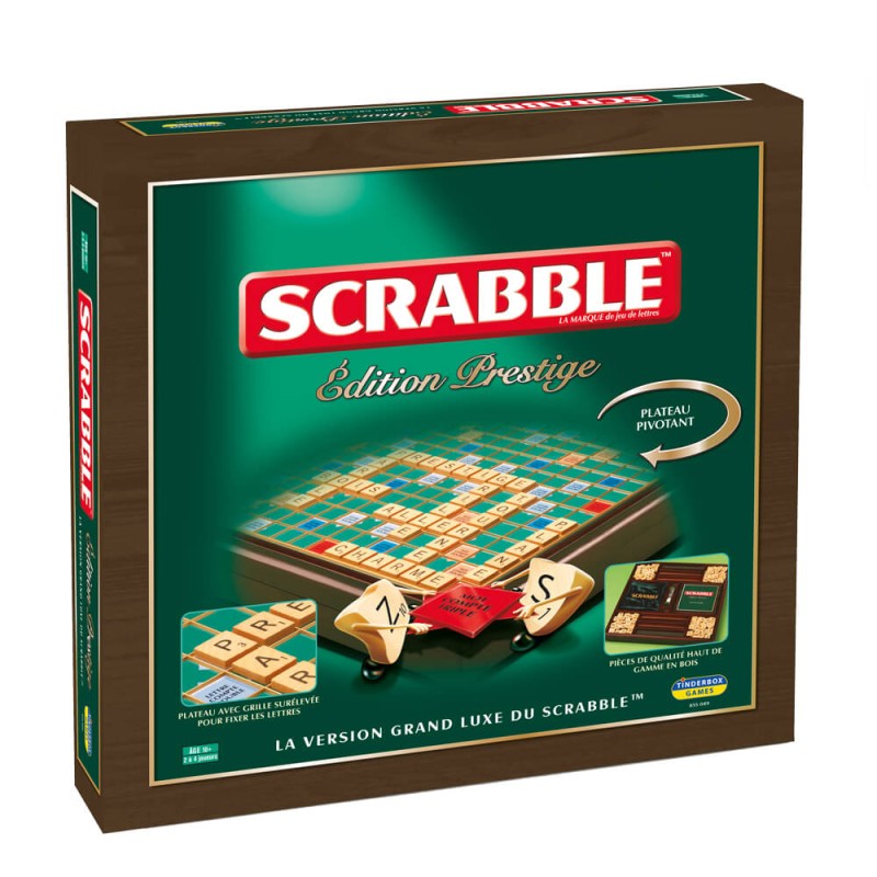 Scrabble Prestige - célèbre jeux de société de lettre version deluxe