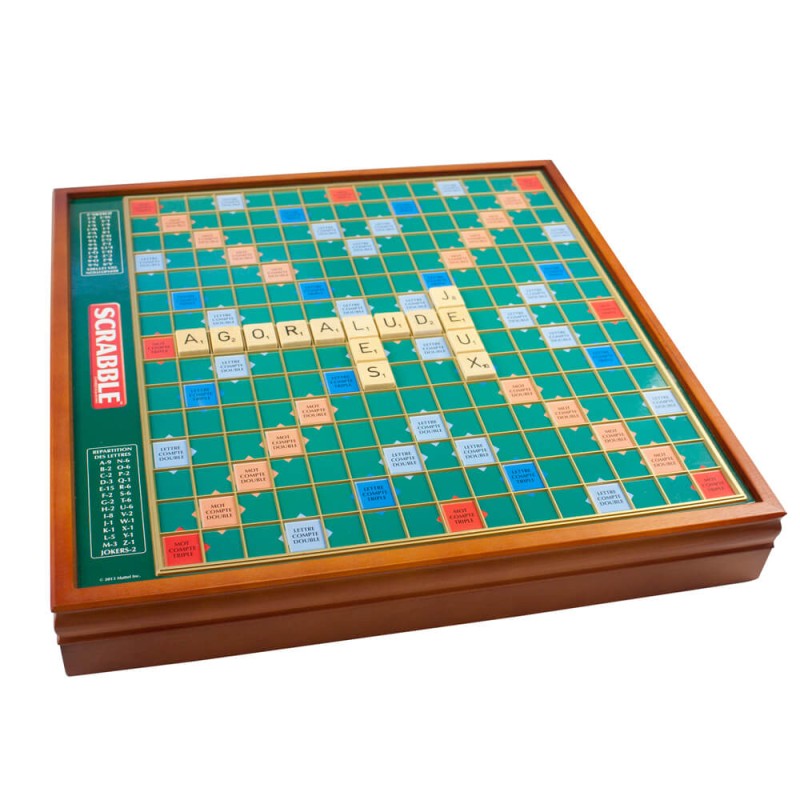 Scrabble Prestige - célèbre jeux de société de lettre version deluxe