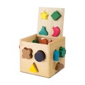 Cube à formes - jeux d'encastrement et manipulation en bois