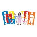 Pochoirs personnages famille - Activité de création manuelle