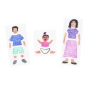 Pochoirs personnages famille - Activité de création manuelle