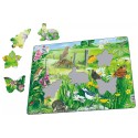 Puzzle 20 pièces avec contour Animaux des champs