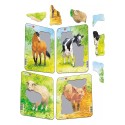 Lot de 4 puzzles animaux Les animaux de la ferme