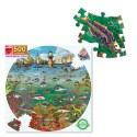 Puzzle rond 500 pièces - Poisson et bateaux