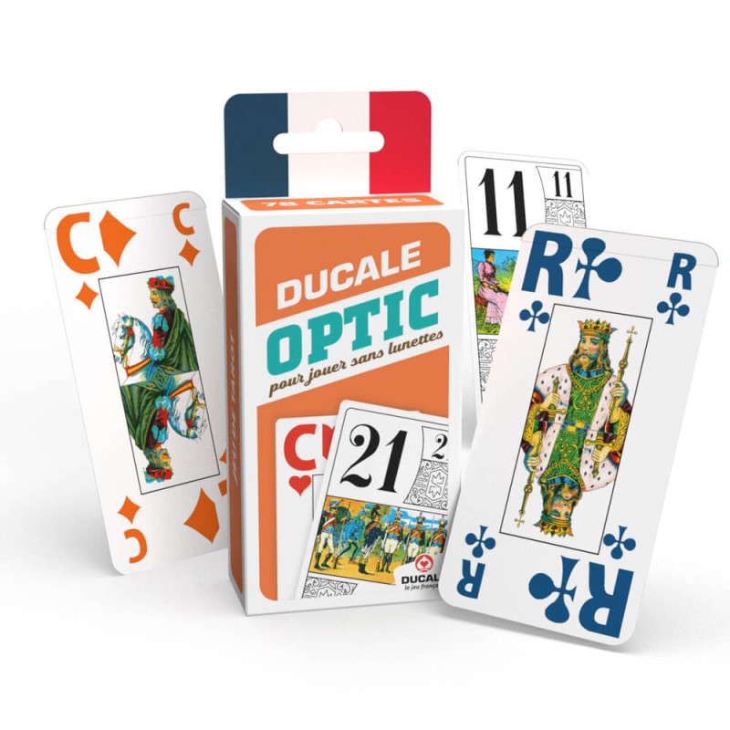 Jeu de 54 cartes à 2 grands index français (promotion)