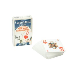 Jeu de 54 cartes à 2 grands index français