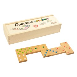 Dominos bois en couleurs