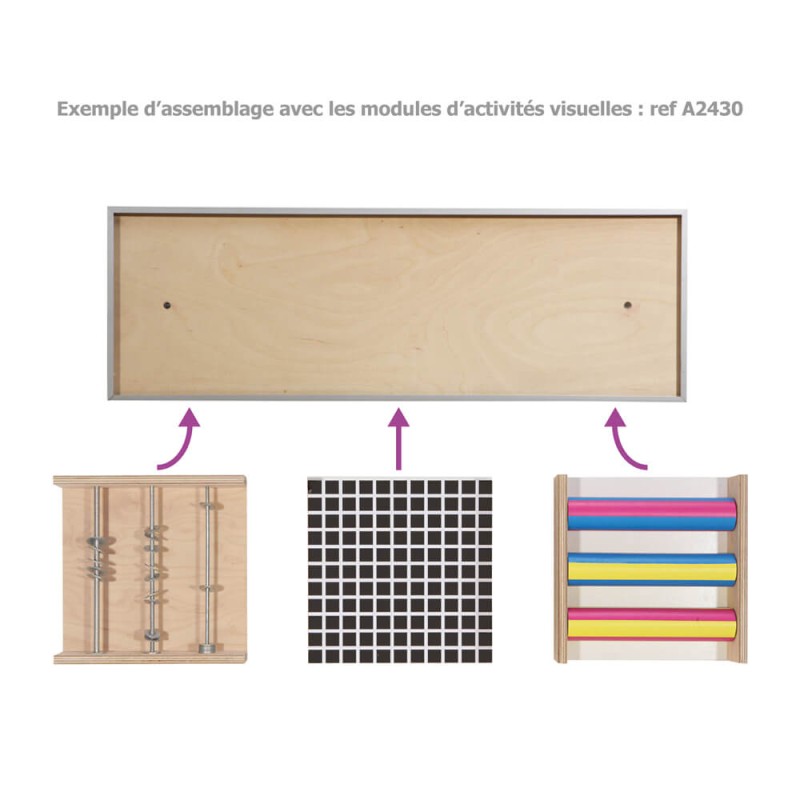 Modules muraux d’activités tactiles