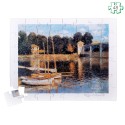Puzzle en bois grandes pièces xxl pour séniors - Pont d'Argenteuil de Monet