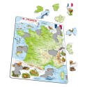 Puzzle carte de France - Puzzle cadre à contour et pièces épaisses