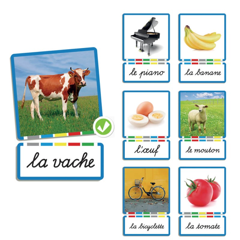 Jeu pour atelier langage - Associer un nom à une image - Orthophonie