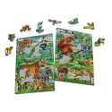 Lot de 2 puzzles avec contour Forêt d'Asie