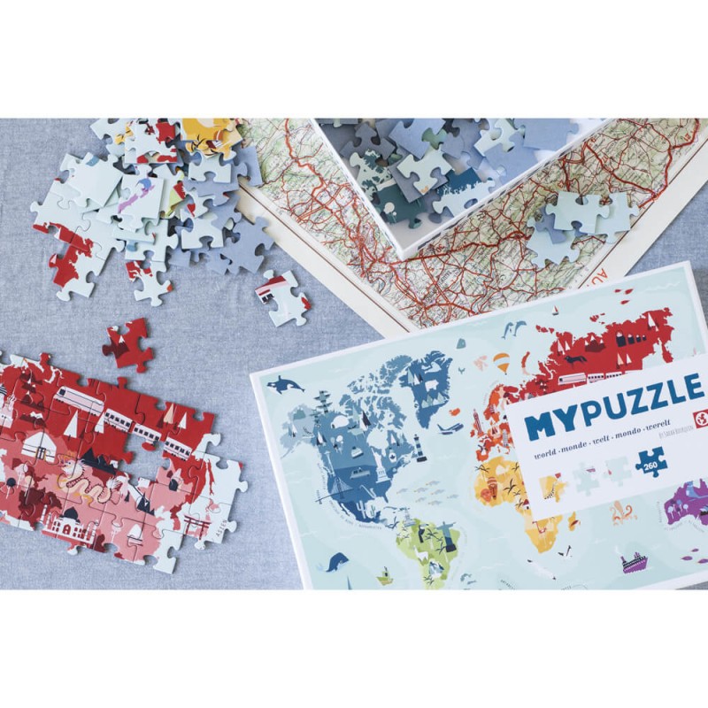 MyPuzzle Monde – 252 grandes pièces