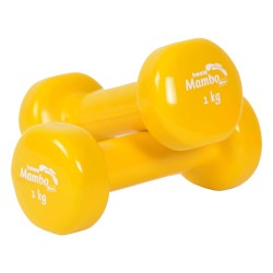 Haltères de 1 kg revêtement vinyle - la paire