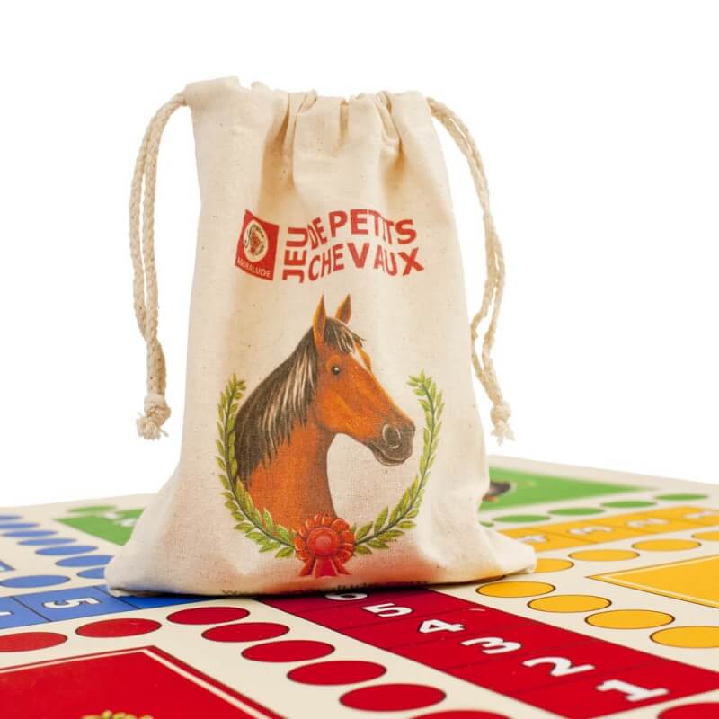 Tapis de jeu petit chevaux - Jeux de société traditionnel 