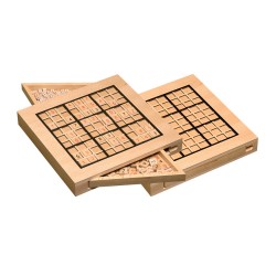 Jeu de Sudoku en bois - jeux de société pour seniors exercice cognitif
