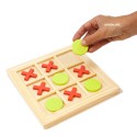 Morpion – Jeu en bois tactile – pour personnes âgées et malvoyantes