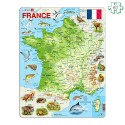 Puzzle carte de France - Puzzle cadre à contour et pièces épaisses