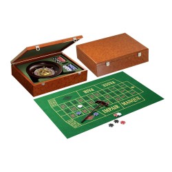 Ensemble roulette casino en bois set design – Jeux classiques - Philos