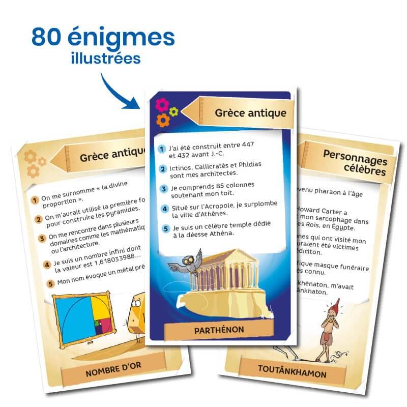 Enigmes Antiquité – Jeu de questions/quizz – Bioviva 