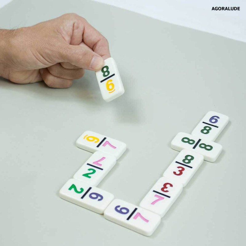 Jeu de dominos avec chiffres et couleurs – Jeux domino en chiffre