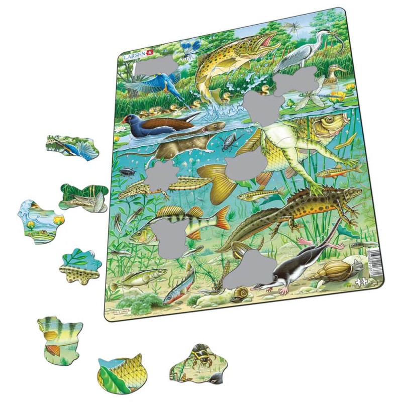 Puzzle Animaux de la rivière – Puzzles en carton avec contour