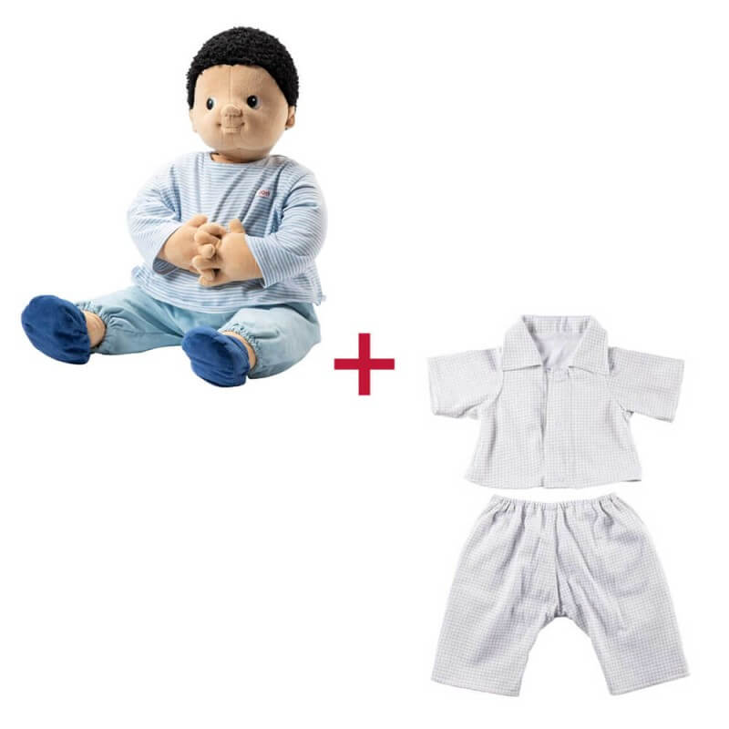 Ensemble Poupée empathique Antonio + vêtements pyjama