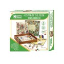 Coffret de jeux de société traditionnels en bois - 10 jeux classiques