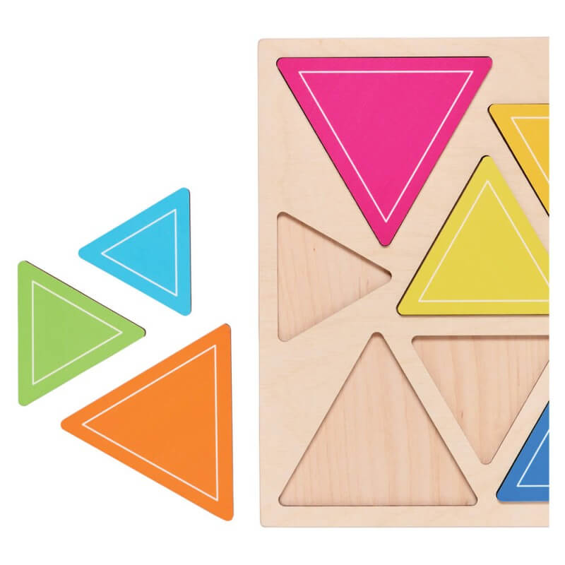 Puzzle Les triangles en bois