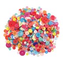 Boutons colorés - assortiment de 1 300 pièces environ