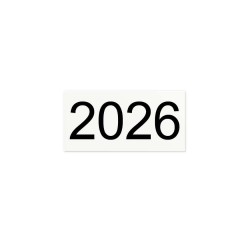 Magnet de l'année 2026 pour tableau-aimanté dim. 12 x 6 cm