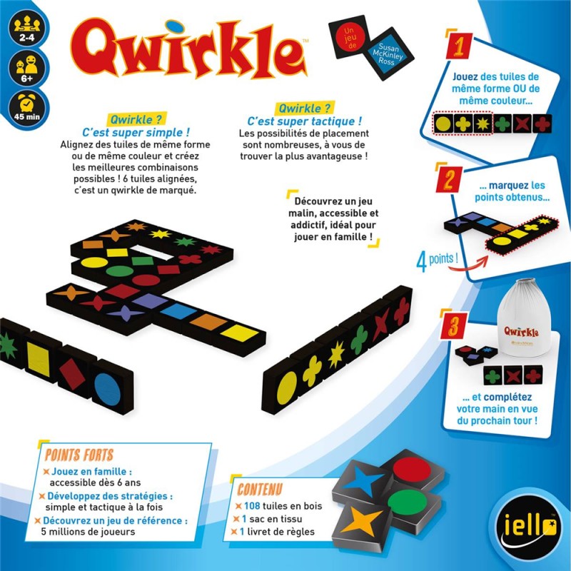Qwirkle - jeu de société - nouvelle édition