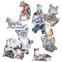 Puzzle avec contour - Chats - 45 pièces