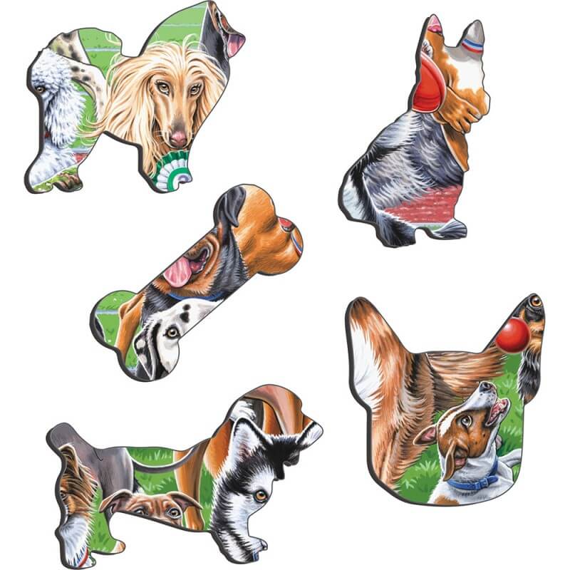 Puzzle avec contour - Chiens - 32 pièces