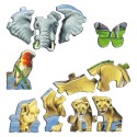 Puzzle avec contour - Savane africaine - 65 pièces