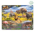 Puzzle avec contour - Savane africaine et Kilimandjaro- 43 pièces