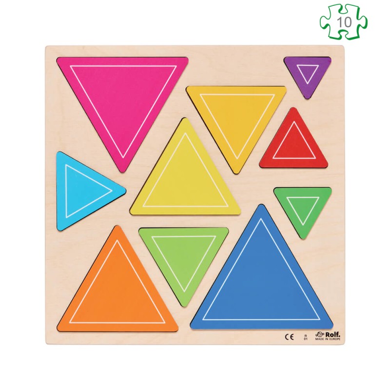 Puzzle Les triangles en bois