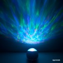 Projecteur LED Galet Vagues lumineuses et sons relaxants